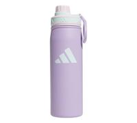 adidas 20 oz Stainless Steel Water Bottle, Insulated Double-Walled 18/8 Metal, Men, Women, Girls and Boys Water Bottles, Powder Plum Purple/Clear Pink/Semi Flash Aqua Blue, 20 Ounces