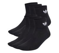 Adidas Mid Ankle Socks 6 Pack Unisex Trefoil Logo Cushioned Multi Colour New