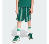 Adidas Originals Minecraft Oversized Knee Length Shorts Green 13-14 Years Boys,Girls