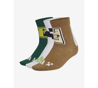adidas Unisex MINECRAFT YOUTH 3 PAIRS PER PACK SOCKS M