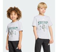adidas Unisex Kids Minecraft Skeleton Shirt, Light Grey Heather, 9-10 Years