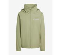 adidas Terrex - Women's Multi Essentials 2 Layer Rain Jacket - Waterproof jacket size M, olive/green