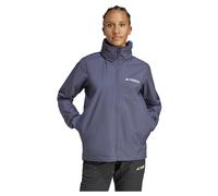 adidas Terrex - Women's Multi Essentials 2 Layer Rain Jacket - Waterproof jacket size S, blue