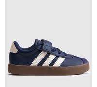 adidas Navy & Stone VL Court Boys Junior Trainers UK 11 (EU 29)