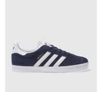 adidas Navy & White Gazelle Youth Trainers UK 3 (EU 35½)