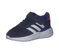 adidas Nebzed Elastic Lace Top Strap Shoes Running, Dark Blue/Cloud White/Lucid Blue, 10 UK Child