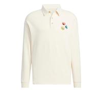 adidas neo x SESAME STREET x JF Crossover Back Logo Printing Pattern Lapel Long Sleeves White Polo Shirt HM9949 XL