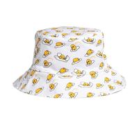 adidas neo X Yellow Crossover Full Print Logo Cotton Fisherman's hat Unisex White GM0137 F