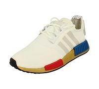 adidas Originals NMD_R1 Mens Running Trainers Sneakers (UK 7 US 7.5 EU 40 2/3, White Gold Blue FV3642)
