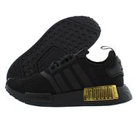 adidas NMD R1 Primeblue Womens Shoes, Core Black/Metallic Gold, 5.5