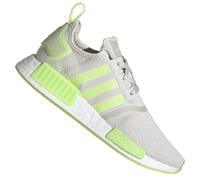Adidas Nmd R1 Women's Sneakers Boost Shoes FV8731 Light Gray Neon Yellow