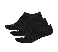 Adidas No-Show Socks Unisex 3 Pairs Colour: Black, Size: Medium