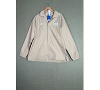 Adidas Oasis 25 Coach Jacket Mens L Trefoil Originals Beige Lightweight