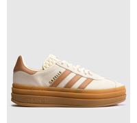 adidas Off-White Multi Gazelle Bold Girls Youth Trainers UK 4 (EU 36?)