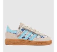 adidas Off-White Multi X Liberty Handball Spezial Girls Toddler Trainers UK 8 (EU 25½)