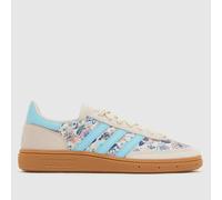 adidas Off-White Multi X Liberty Handball Spezial Girls Youth Trainers UK 5 (EU 38)