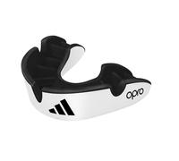 adidas Mouth Guard Gum Shield Adult Boxing Rugby Hockey MMA Martial Arts, with Case and Fitting Device, OPRO Silver