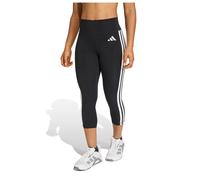 Adidas Women's 3/4 Leggings Optime Essentials Workout 3-Stripes Black/White M