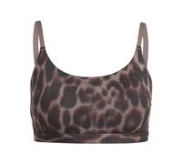 Adidas Optime Essentials Workout Sports Bra Leopard Light Support - Earth St