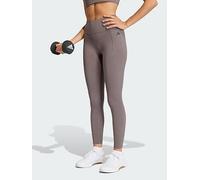 adidas Optime Power 7/8 Leggings, Brown, Size M, Inside Leg Regular, Women Brown
