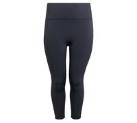 adidas - Women's Optime 3-Stripes 7/8 Pants - Leggings size 2X, blue