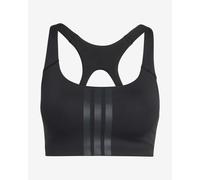 Adidas Optime Workout 3 Stripes Medium Impact Sports Bra Black S Woman