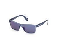 Adidas OR0067 91X Man Sunglasses Injected Blue Blue Squared Normal Mirror