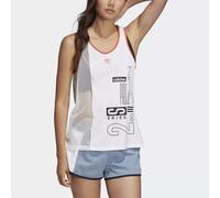 Adidas Orig Active Icons Tank - Womens White UK 14 - Sports Top - New