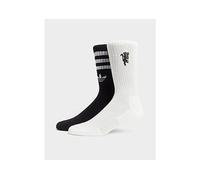 adidas Originals 2-Pack Manchester United FC Crew Socks - White 4.5-5.5