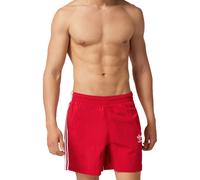 Adidas Originals 3 Stripes Board Shorts Men Swim Red