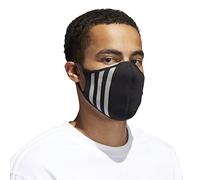 Adidas Originals 3-Stripes Men's Sport Face Cover, 3-Pack, Black (Small)