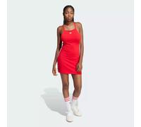 adidas Originals 3-Stripes Mini Red Dress Women's Size 16-18uk Summer Dress Rare