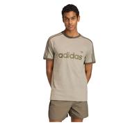 Adidas Originals 3 Stripes Slim Ringer Short Sleeve T-shirt Beige XS Men