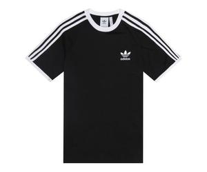 adidas originals 3-Stripes Tee Casual Loose Round Neck Logo Stripe Short Sleeve Black CW1202 S