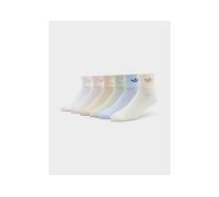 adidas Originals 6-Pack Quarter Socks Junior - Multi Coloured - Kids 2-3.5