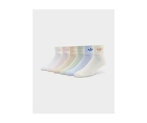 adidas Originals 6-Pack Quarter Socks Junior - Multi Coloured - Kids 6.5-8