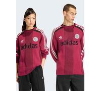 adidas Originals Adicolor Blokecore Longsleeves Lightweight Pullover, Burgundy, Size L, Men Burgundy