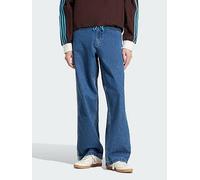adidas Originals Adicolor Denim Firebird Pants, Blue, Size 28, Men Blue