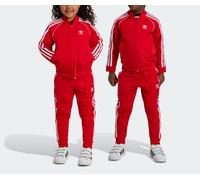 Adidas Originals Adicolor SST Junior Full Tracksuit Kids Zip Red 3-8Years IX7625