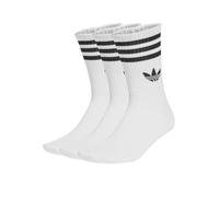 adidas Originals adicolor Trefoil 3 pack crew socks in white