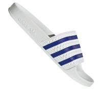 Adidas Originals Adilette Ladies Bath Shoes Flip Flops Sandals White Blue