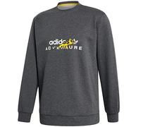 Adidas Originals Adventure Graphic Crew Sweatshirt Men Pullover Logo ADV Grey