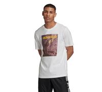 adidas ORIGINALS ADVENTURE TEE T-SHIRT WHITE OUTDOORS EXPLORE SUMMER MEN'S RETRO