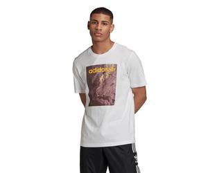 adidas ORIGINALS ADVENTURE TEE T-SHIRT WHITE OUTDOORS EXPLORE SUMMER MEN'S RETRO