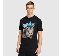 adidas Originals Archive Anime Football Graphic T Shirt Black