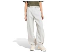 adidas Originals Womens High-Rise Barrel Denim Jean - Beige - Size L