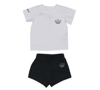 ADIDAS Originals Boy's Baby SPRT Collection Shorts and T-Shirt Set in White - Size 12-18M
