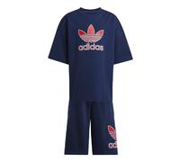 adidas Originals Boys Boy's Juniors Shorts and T-Shirt Set in Purple Cotton - Size 7-8Y