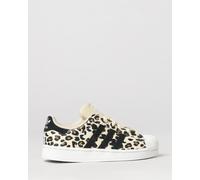 adidas ORIGINALS Boy's Superstar II Animal Print Sneakers with Shell Toe - Size: 29 - female
