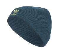 adidas Originals Unisex Kid's Trefoil Beanie, Arctic Night Blue/Pulse Yellow, One size